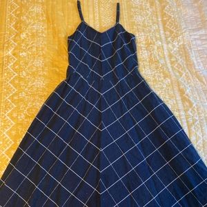 L.L Bean Signature Strappy Seersucker dress